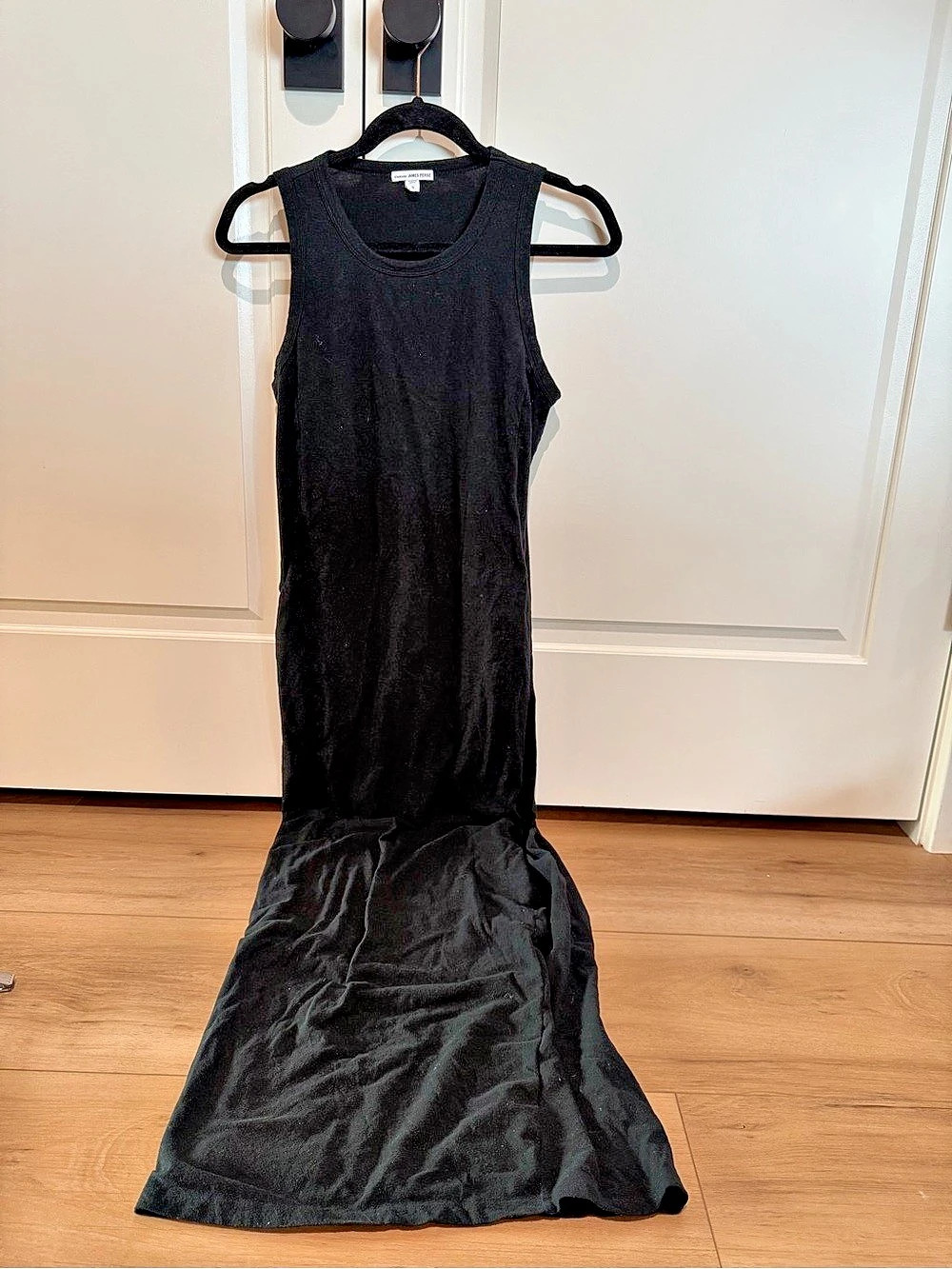 James Perse Cotton Jersey Tank Maxi Dress Black Size 3